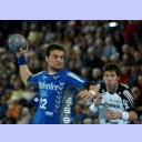 Marcus Baur, im Hintergrund Tobias Karlsson.