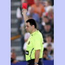 Rote Karte gegen Pelle Linders.