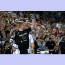 Rote Karte gegen Boldsen nach seinem Foul an Zeitz.