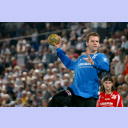 Dennis Klockmann beim Warmmachen.