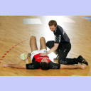 Blazenko Lackovic w�rmt sich auf.