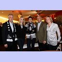 Business-Lounge-Er�ffnung: Von links: HBL-Pr�sident Reiner Witte, Adelheid Alfredsdottir, Kara-Gudrun Meldstad, THW-Gesellschafter Willi Holdorf und Elfar Alfredsdottir.