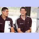 Saisoner�ffnungspressekonferenz 2010: Milutin Dragicevic und Daniel Kubes.