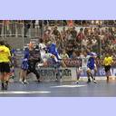 Dominik Klein wirft aus dem R�ckraum.