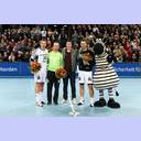 Ehrung vor dem Spiel.