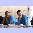 Press conference 2011: Daniel Narcisse and Kim Andersson.