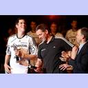 Spieler und Trainer der Saison 2011/2012: Kim Andersson und Alfred Gislason.