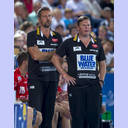 Unser Norden-Cup 2012: Aalborgs Co-Trainer Morten Bjerre und Aalborgs Trainer Nikolaj Bredahl Jacobsen.