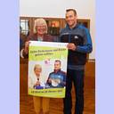 Kiel's city president Cathy Kietzer and Christian Zeitz in a go voting campaign.