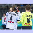 WM 2013: GER-MKD: Freude nach dem Erreichen des Viertelfinals.