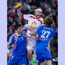 WM 2013: DEN-CRO: Mikkel Hansen.