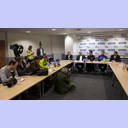 Pressekonferenz zur Verpflichtung von Rasmus Lauge.