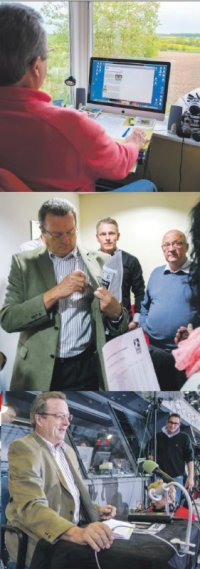 Rolf K�rting in action.