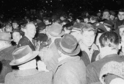 Empfang des Meister THW Kiel auf dem Bahnhof 1963